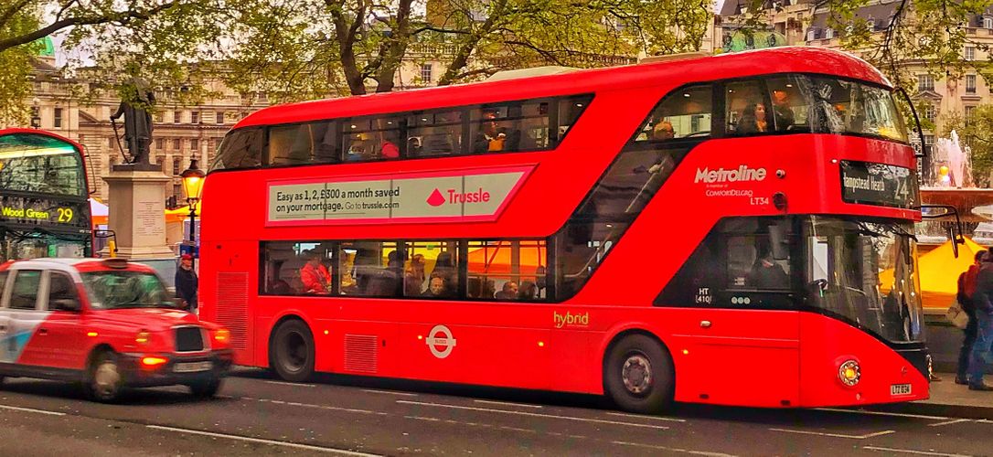 Londra'da Otobüs ile Ulaşım